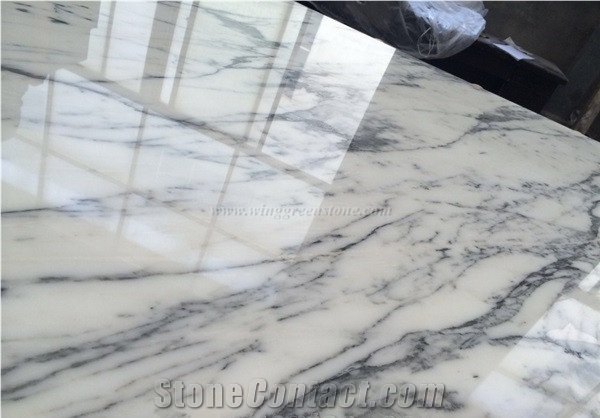 Imported White Marble, Arabescato Bianco Marble Tiles & Slabs for Wall Panels and Flooring, Xiamen Winggreen Manufacturer