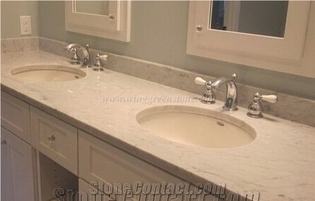 Italy Bianco Carrara White Marble Bathroom Vanity Top,Bath Top,Bathroom Countertop,Desk Top
