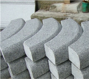 Low Price Chinese Light Grey G603 Granite Kerbstone/Curbstone/Side Stone/Road Stone, Winggreen Stone