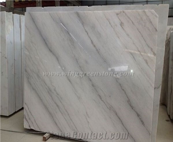 Low Price High Qualtiy Chinese Guangxi White Marble Polished Slabs, China White Marble