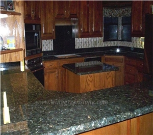 Manufacture Excellent Butterfly Green Granite Polished Kitchen Countertops