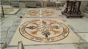 Multicolor Marble Patterns, Waterjet Medallions, Rounnd and Square Medallions, Art Marble Flooring for Interior Decorations, Xiamen Winggreen Manufacturer
