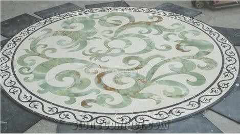 Multicolor Marble Patterns, Waterjet Medallions, Rounnd and Square Medallions, Art Marble Flooring for Interior Decorations, Xiamen Winggreen Manufacturer