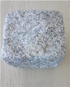 Natural Granite Cube Stone, Tumbled G603 Granite Cobble Stone, Padang Light Granite Blind Paving Stone, China Grey Walkway Pavers, Xiamen Winggreen Manufacturer