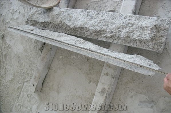 Natural Granite Mushroom Stone Cladding, G654/G655 Granite Mushroomed Stone Wall Panel, for Exterior Wall Decoration