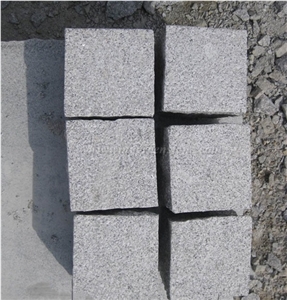Natural Shandong Grey Granite Cube Stone Paving Sets, G341 Cobble Stone, Grey Sesame Granite Courtyard Road Pavers, Xiamen Winggreen Manufacturer