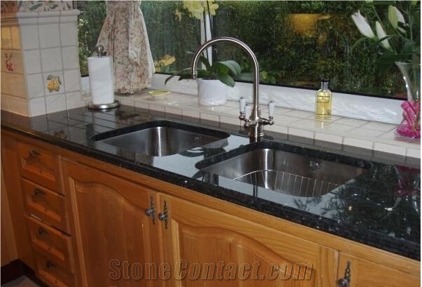 Norway Emerald Pearl Granite Kitchen Countertop,Green Granite Kitchen Countertops ,Bath Top,Island Top,Desk Top