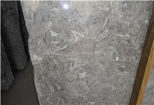 Overlord Flower Marble Slabs & Tiles,Fossil Gray,Interior Decoration for Countertops,Stairs,Window Sill,Table Top