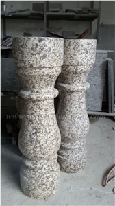 Own Factory Supply Of Chrysanthemum Yellow Granite Polished Railings/Handrail/Baluster