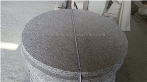 Own Factory Supply Of G603 Light Grey Flamed Round Paving Stone for Garden Pavement, Winggreen Stone