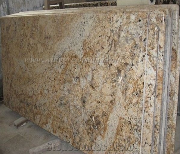 Own Factory Supply Of Golden Persa Granite Polished Kitchen Countertops