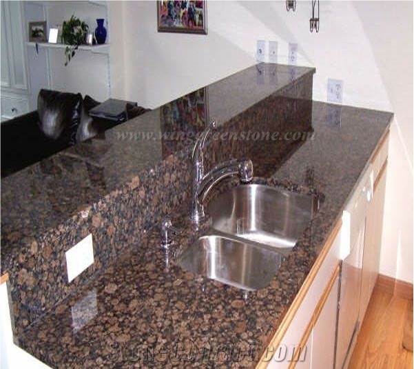 Own Factory Supply Of High Quality Baltic Brown Granite Polished Kitchen Countertops