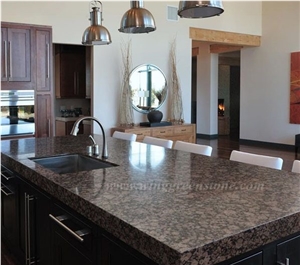Own Factory Supply Of High Quality Baltic Brown Granite Polished Kitchen Countertops