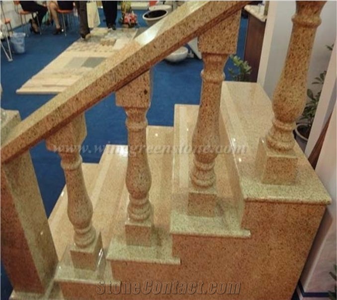 Own Factory Supply Of High Quality G682 Yellow Granite Polished Railings/Handrail/Baluster