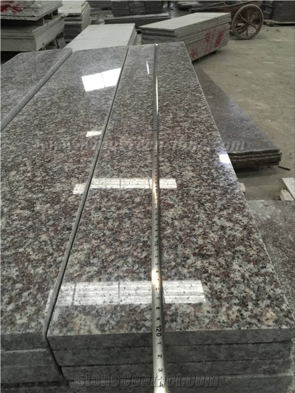 Own Factory Supply Of Low Price Polished G664 Granite/Luo Yuan Red Granite/ Brainbrook Brown Granite/Black Spots Brown Granite/China Pink Stairs & Steps, Treads and Threshold, Winggreen Stone