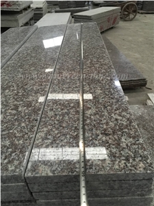 Own Factory Supply Of Low Price Polished G664 Granite/Luo Yuan Red Granite/ Brainbrook Brown Granite/Black Spots Brown Granite/China Pink Stairs & Steps, Treads and Threshold, Winggreen Stone