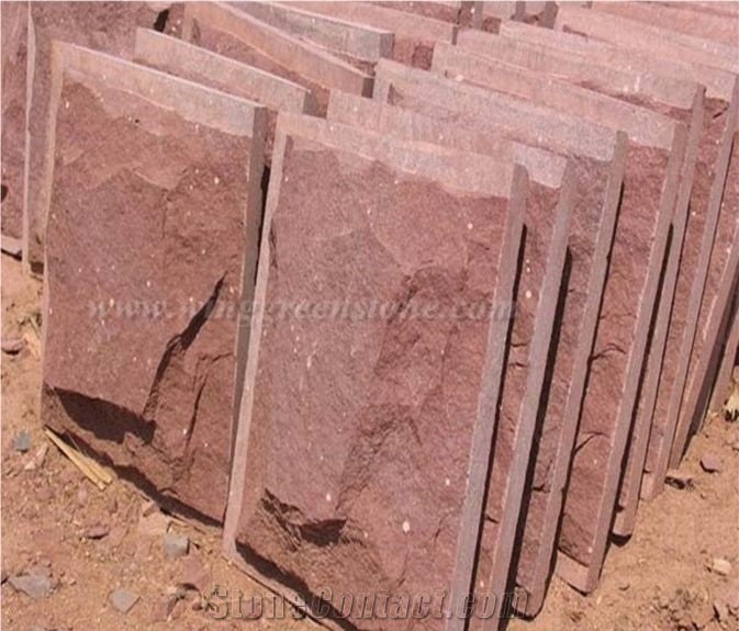 Own Factory Supply Of Red Granite Mushroon Stone/Decrative Stone for Wall Cladding