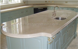 Spain Crema Marfil Marble Kitchen Countertop, Beige Marble Marble Countertop,Island Top,Desk Top