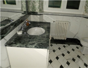 Verde Alpi Marble Bathroom Top, Verde Alpi Green Marble Bathroom Top,Vanity Top,Bath Top,Desk Top