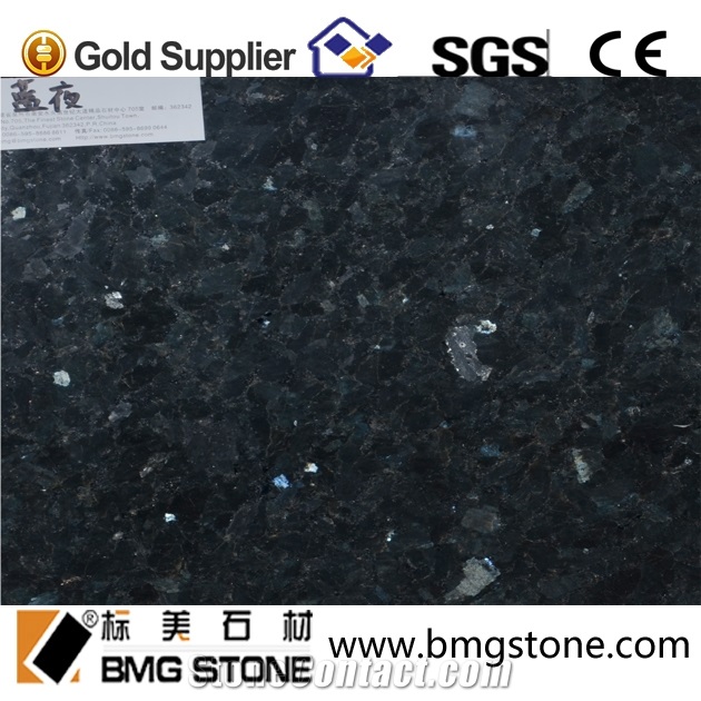Cheap Chinese Granite Blue Night Granite Tile for Exterior Wall