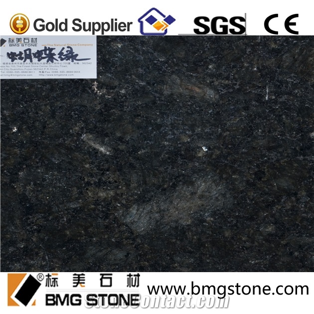 China Green Butterfly Granite Skirting Tile Polished Green Marble Tile & Slab for Wall Floor