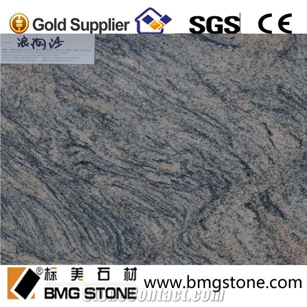 China Polished Wave Sand Granite Tile & Slab with Low Price