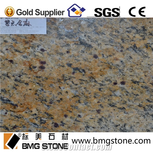 China Santa Cecilia Granite Slabs & Tiles, China Yellow Granite