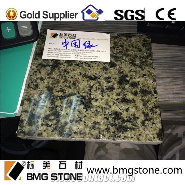 Cut to Size Tiles Chinese Green Granite Wall Floor