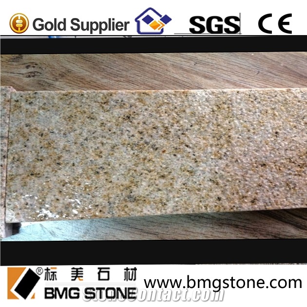 Fujian Rust Stone Granite Fireplace Hearth Slab China Yellow