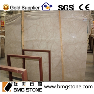 Italian Botticino Classico Marble Slabs & Tiles for Dining Table