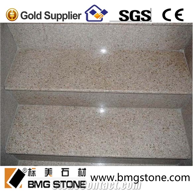 Polished G682 Granite Non Slip Stair