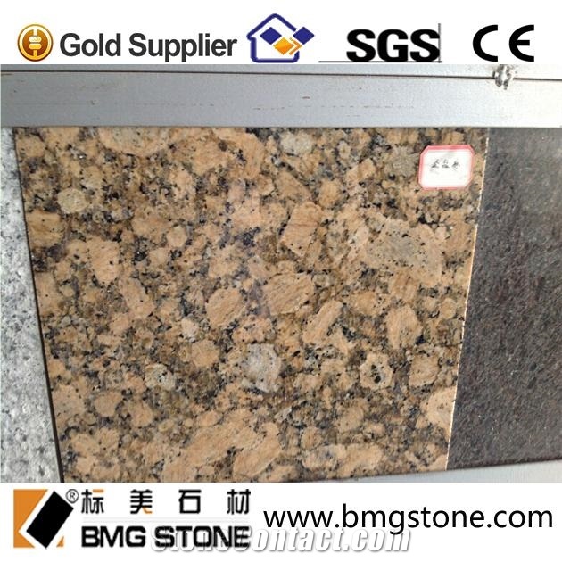Promotion Natural Stone Giallo Fiorito Granite for Flooring Tile or Paving Stone