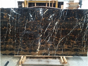 Afghan Black and Gold,Nero Portoro Extra Afghan,Afghanistan Brown Marble,Portoro Nero Giallo,Portoro Afghan Black Gold Marble Slabs & Tiles,Wall & Floor Covering, Skirting