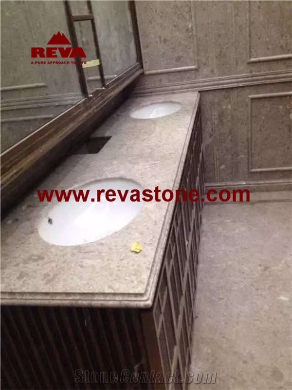 Betulla Grey Marble Bath Countertop/Grey Marble Countertop