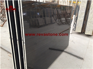 New Marble China Royal Black Marble Slabs, Royal Black Marble Slabs 2cm/3cm,China Black Wood Vein, Chinese New Black Wooden Marble