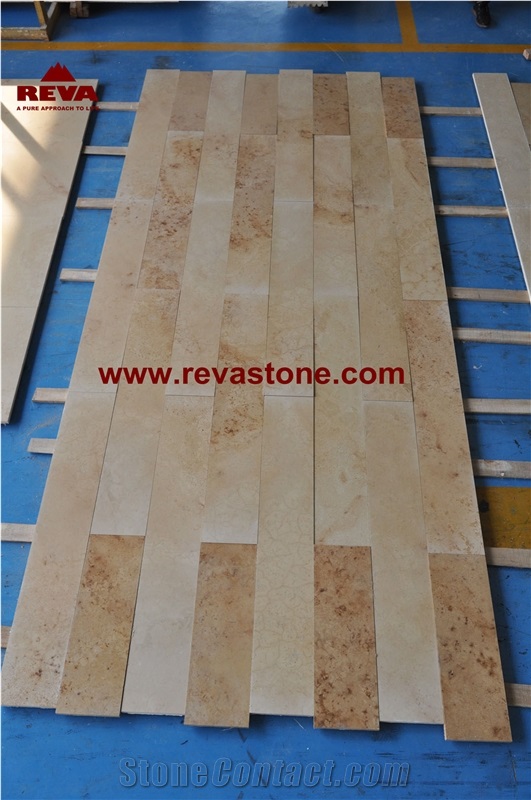 New Product Beige Marble Tiles, Tethys Beige Marble Tile Cross Cut Brushed 1200mmx1200mm