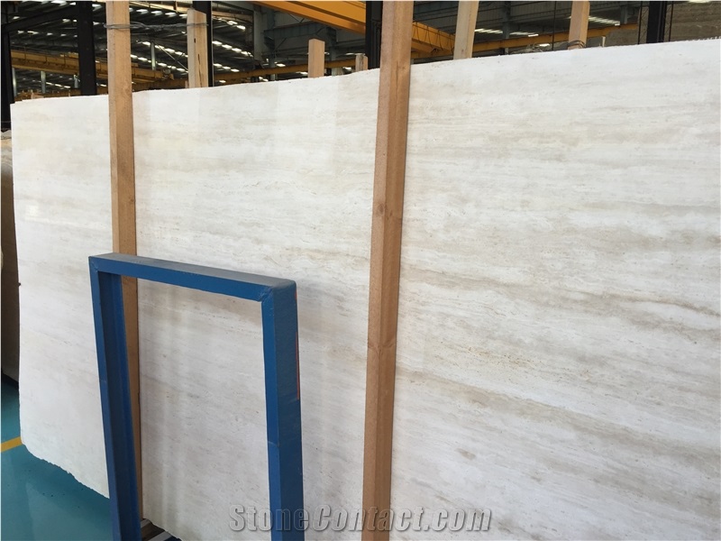 Travertine White Tiles & Slab for Interior Floor & Wall, Turkey White Travertine