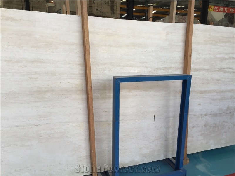 Travertine White Tiles & Slab for Wall Cladding Tiles, Turkey White Travertine