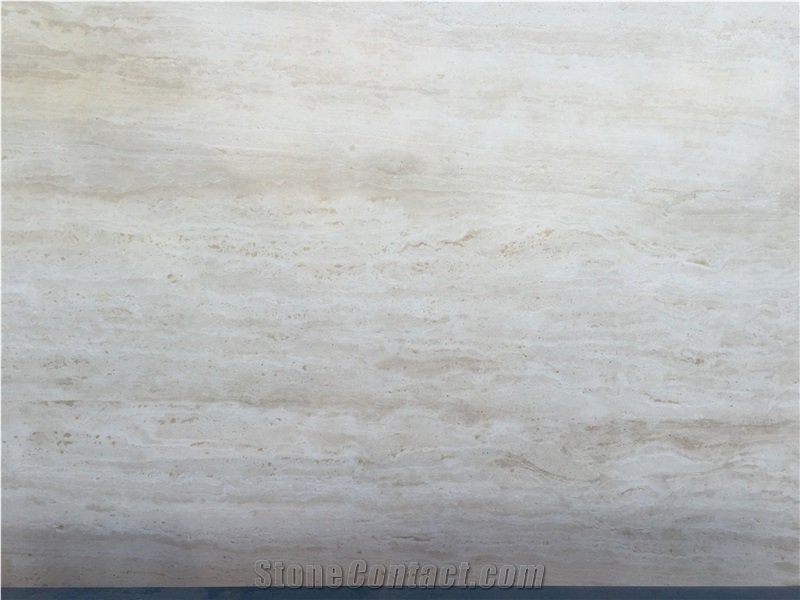 Travertine White Wooden Vein Flooring Tiles, Turkey White Travertine Tiles & Slab