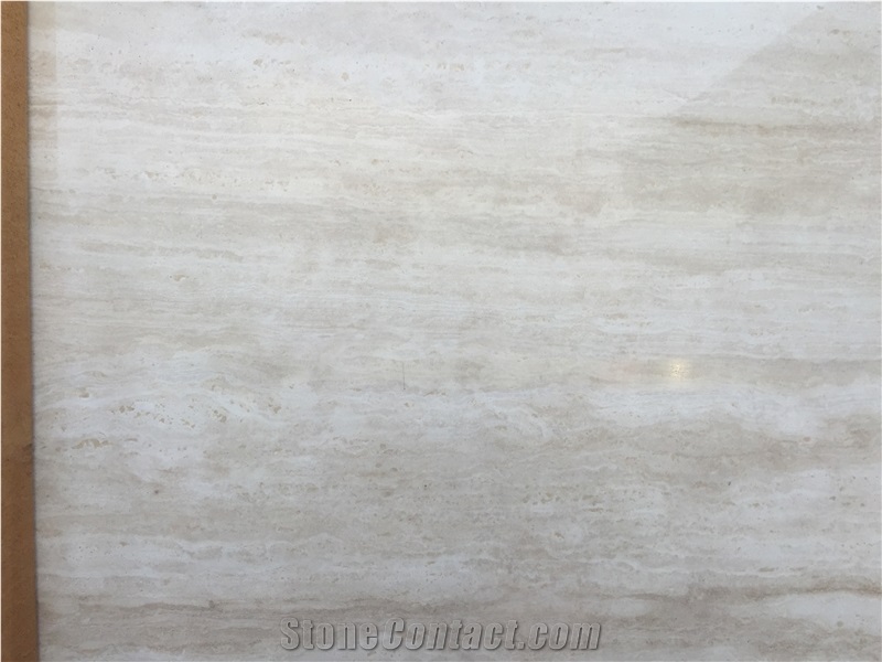 Travertine White Wooden Vein Flooring Tiles, Turkey White Travertine Tiles & Slab
