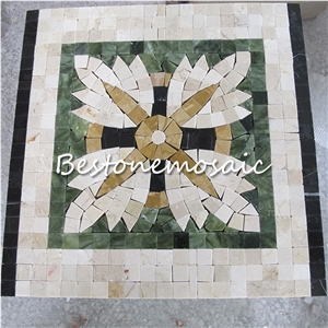 Bestonemosaic Multi Color Art Marble Mosaic Medallions, Mosaic Pattern, Wall Mosiac Medallion Indoor Decoration Mosaic, Floor Mosaic Medallion