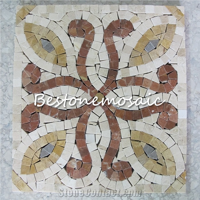 Bestonemosaic Multi Color Art Pattern Marble Mosaic, Mosaic Pattern, Wall Mosiac, Quare Mosaic,Polished Mosaic, Mosaic Pattern, Indoor Decoration Mosaic, Wall Mosaic, Floor Mosaic