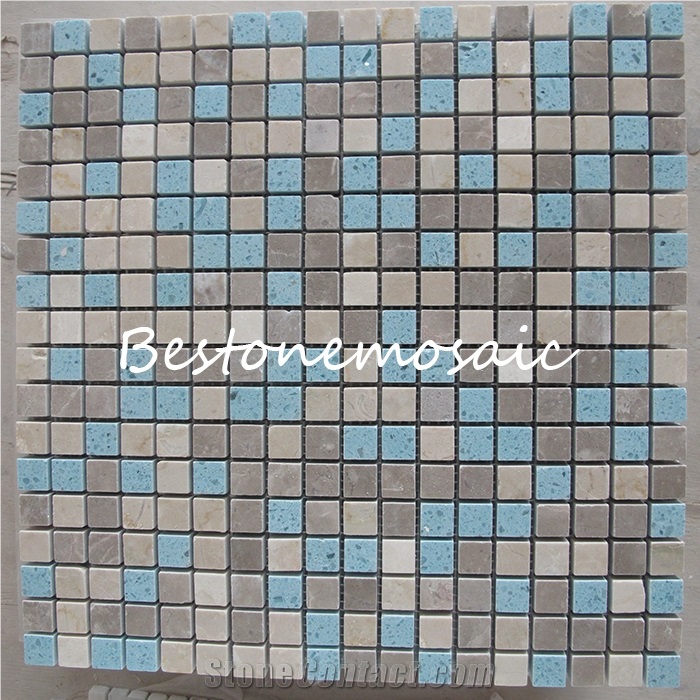 Bestonemosaic Multi Color Marble Mosaic, Mosaic Pattern, Wall Mosiac, Polished Mosaic，Indoor Decoration Mosaic, Floor Mosaic
