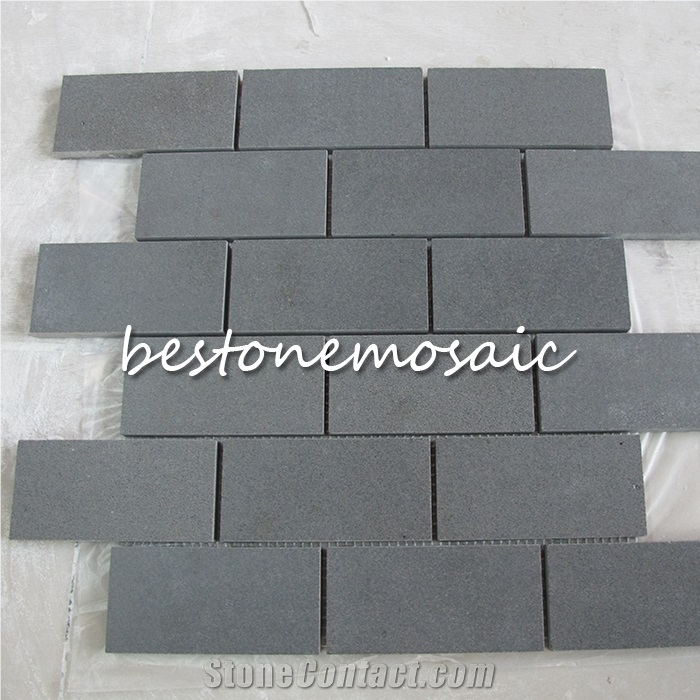 Bestonemosaic Silver Grey&Dark Grey Brick Marble Mosaic, Wall Mosaic, Mosaic Pattern