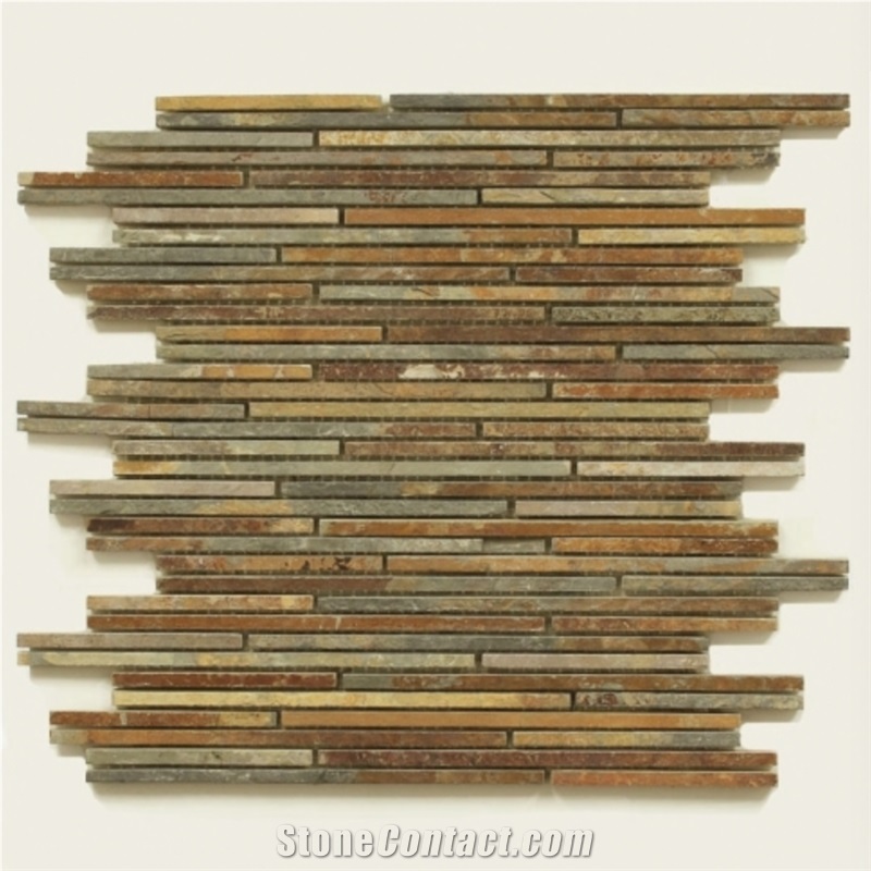 Rustic Slate Mosaic Tiles -Otm02