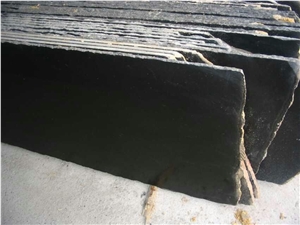 China Pure Black Marble Slabs,Black Marble Unsided Rubbed Slab,Polished Marble Flag Rubbed Slabs