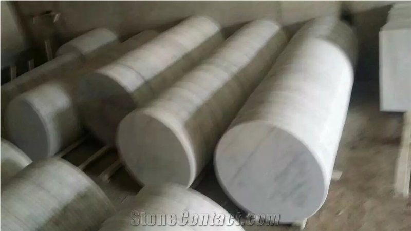 Guangxi White Marble Table Tops,Chines Carrara White Marble Work Tops,White Marble Round Table Tops