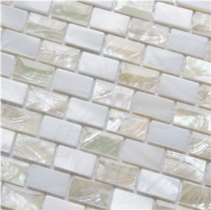 Natural Sea Shell Mosaic,Freshwater Shell Mixed Colored Abalone Shell Wall Mosaic,Square Shaped Sea Shell Mosaic Pattern for Interior Wall Decoration