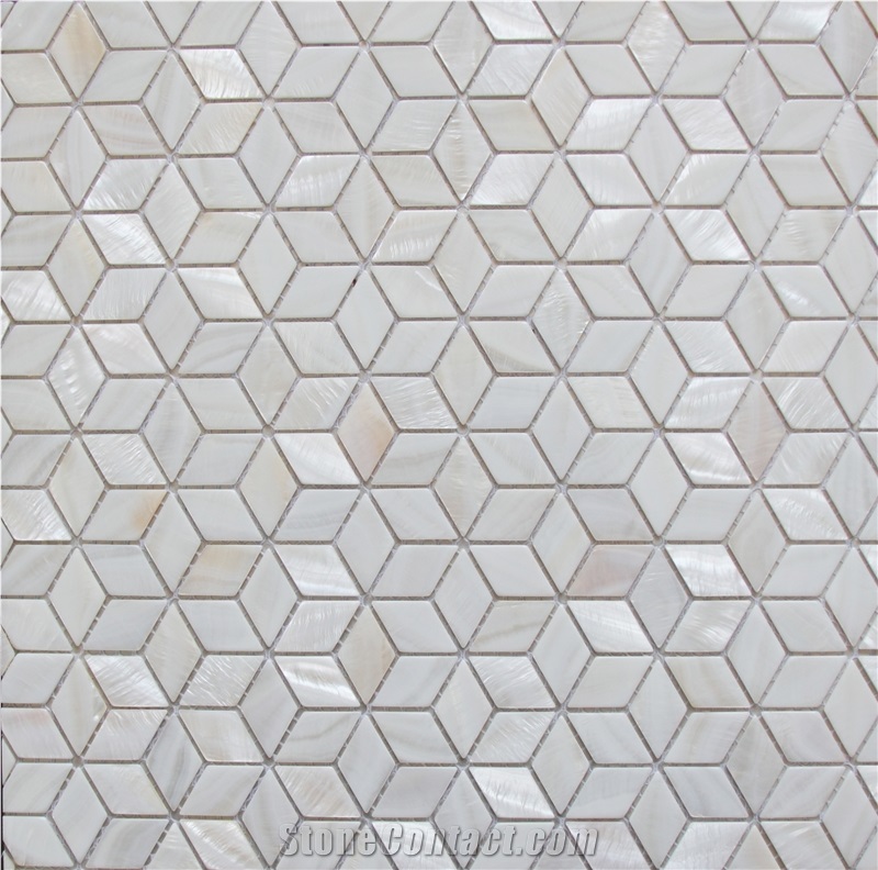 Natural Sea Shell Wall Mosaic,Penguin Shell Mosaic Pattern,Square Shaped Sea Shell Mosaic for Interior Wall Decoration