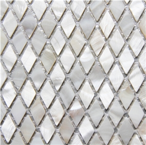 Natural Sea Shell Wall Mosaic,Penguin Shell Mosaic Pattern,Square Shaped Sea Shell Mosaic for Interior Wall Decoration